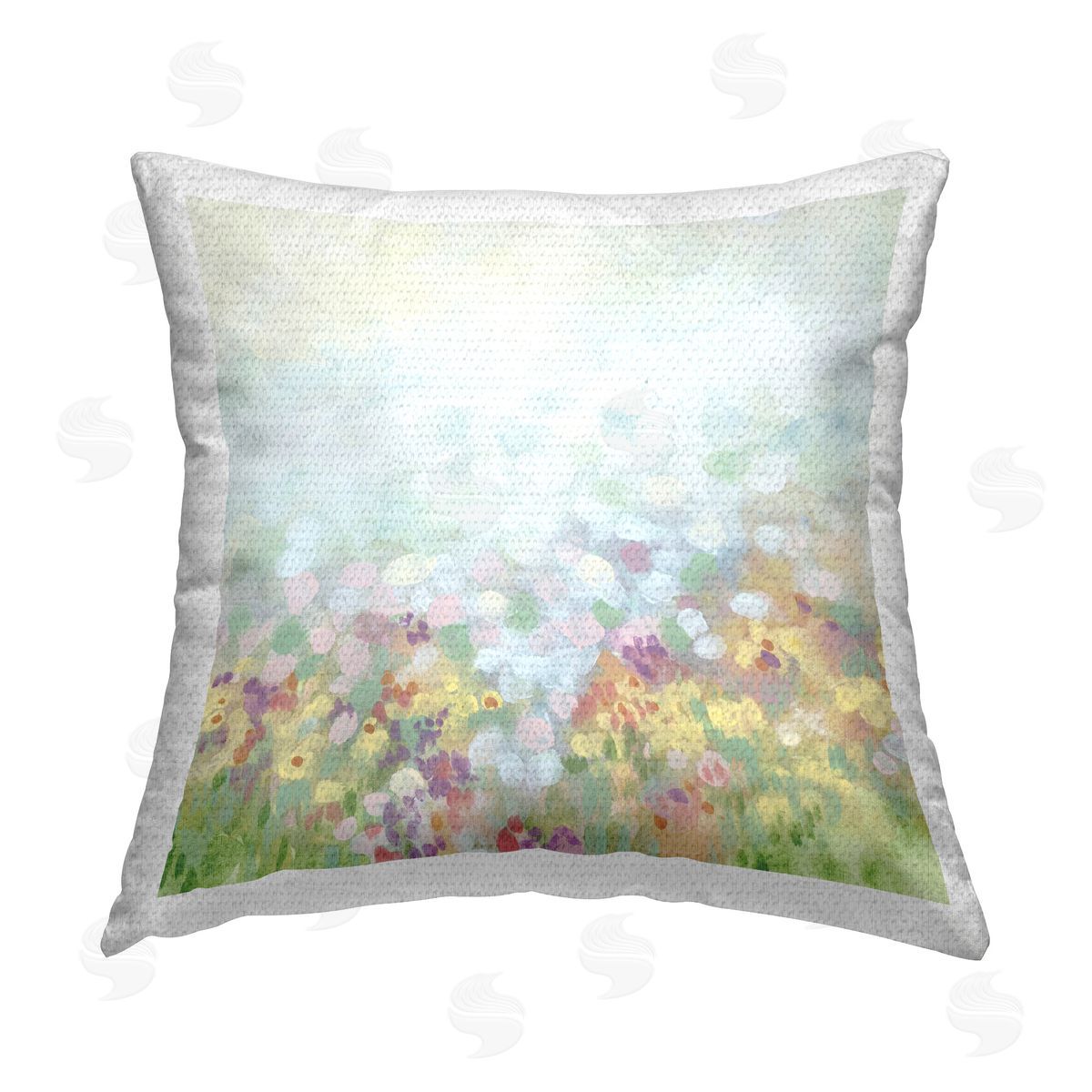 June Erica Vess Abstract Soft Meadow Outdoor Quick-Dry Polyester Printed Throw Pillow