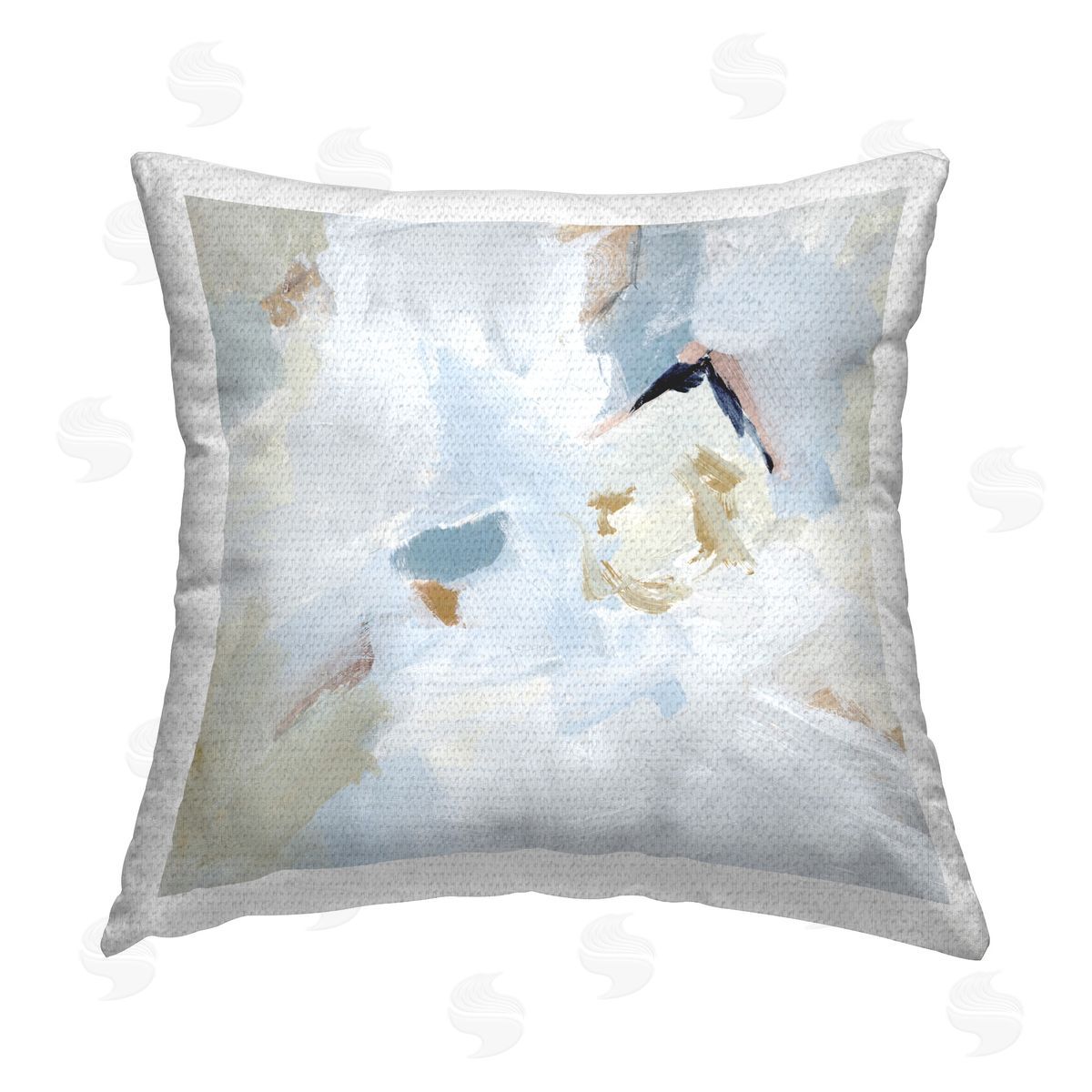 Victoria Barnes Soft Subtle Abstraction Outdoor Quick-Dry Polyester Printed Throw Pillow