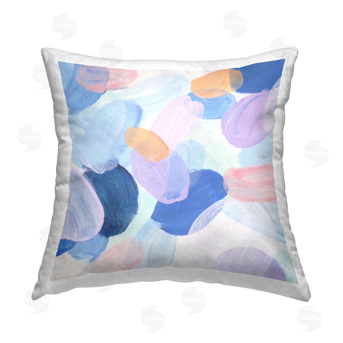 Melissa Wang Oblong Shapes Pattern Printed Plush Polyester Throw Pillow