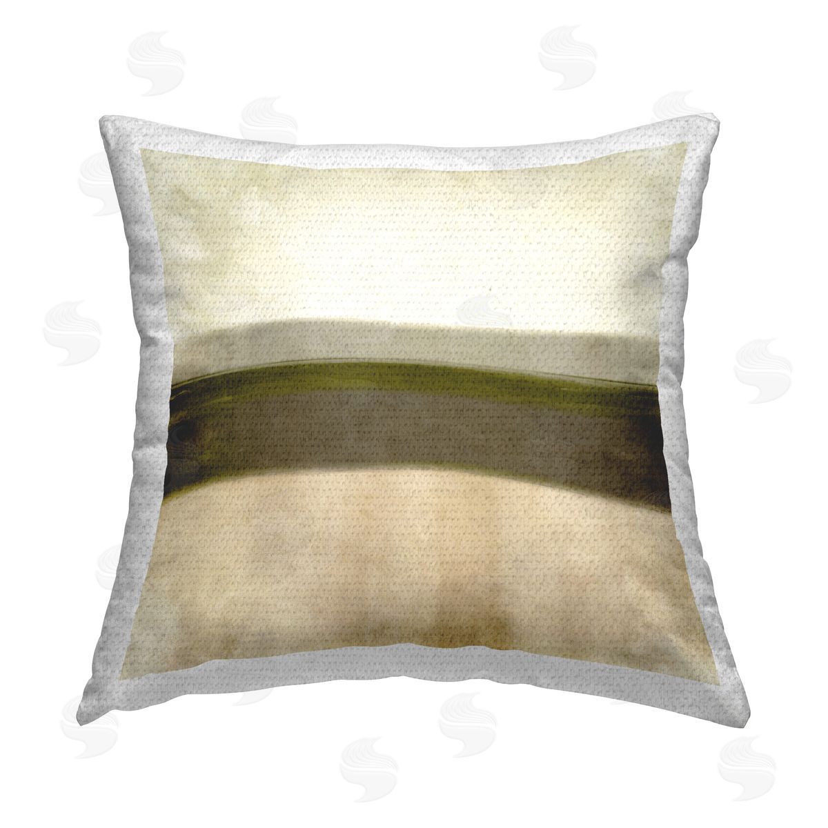 Graffitee Studios Abstract Neutral Landscape Outdoor Quick-Dry Polyester Printed Throw Pillow