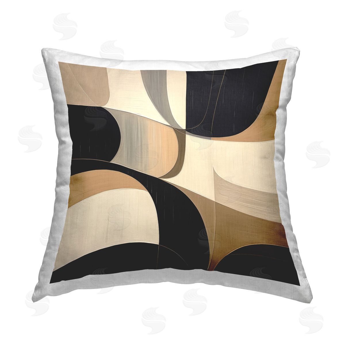 Irena Orlov Geometric Midcentury Mod Printed Plush Polyester Throw Pillow