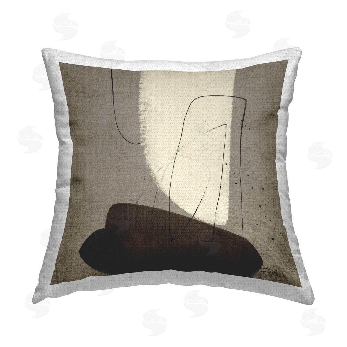 Patricia Pinto Natural Oblong Shapes Outdoor Quick-Dry Polyester Printed Throw Pillow