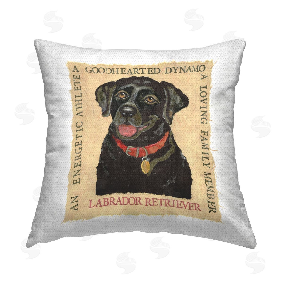 Nancy Overton Fun Black Labrador Phrases Outdoor Quick-Dry Polyester Printed Throw Pillow