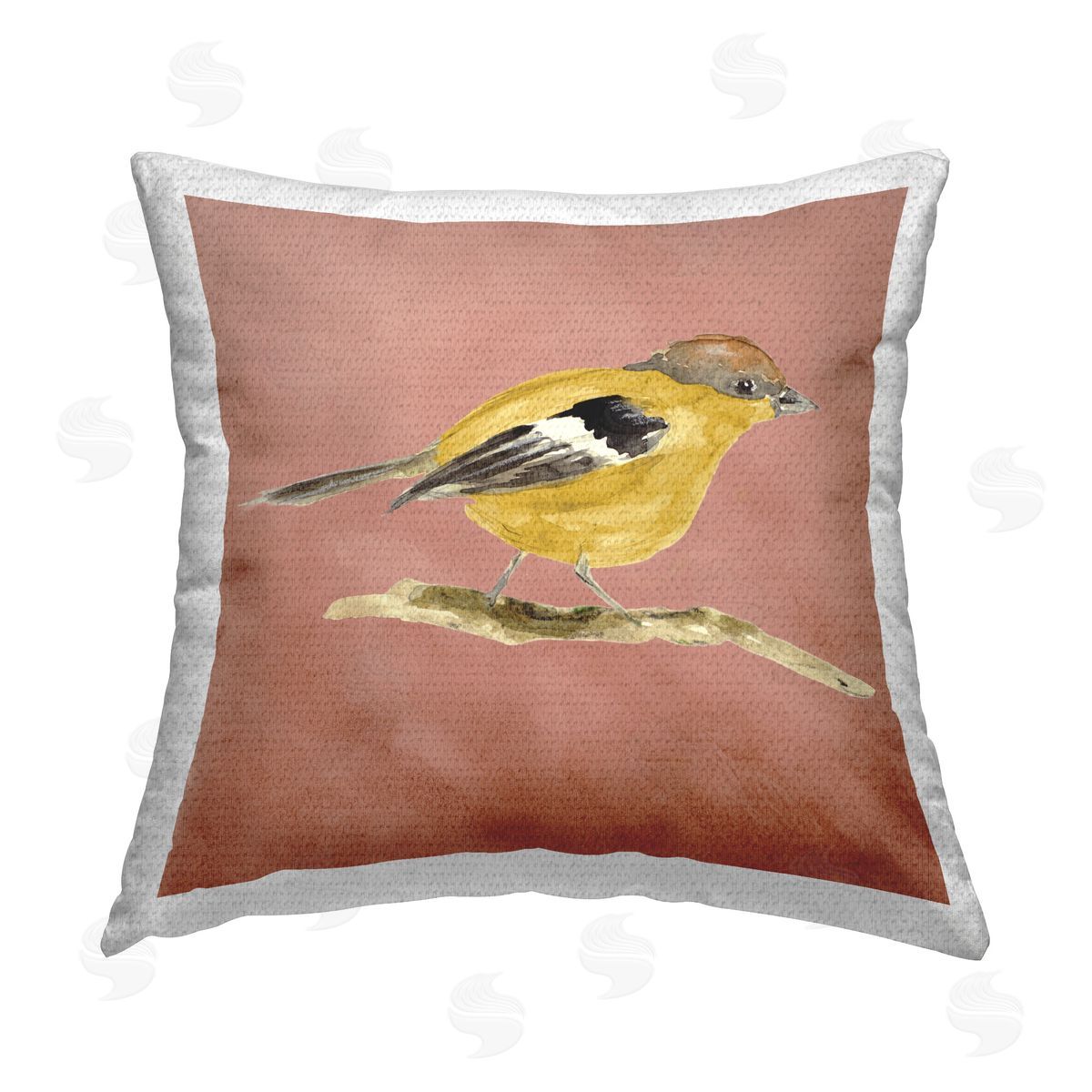 Lanie Loreth Traditional Wren Bird Outdoor Quick-Dry Polyester Printed Throw Pillow