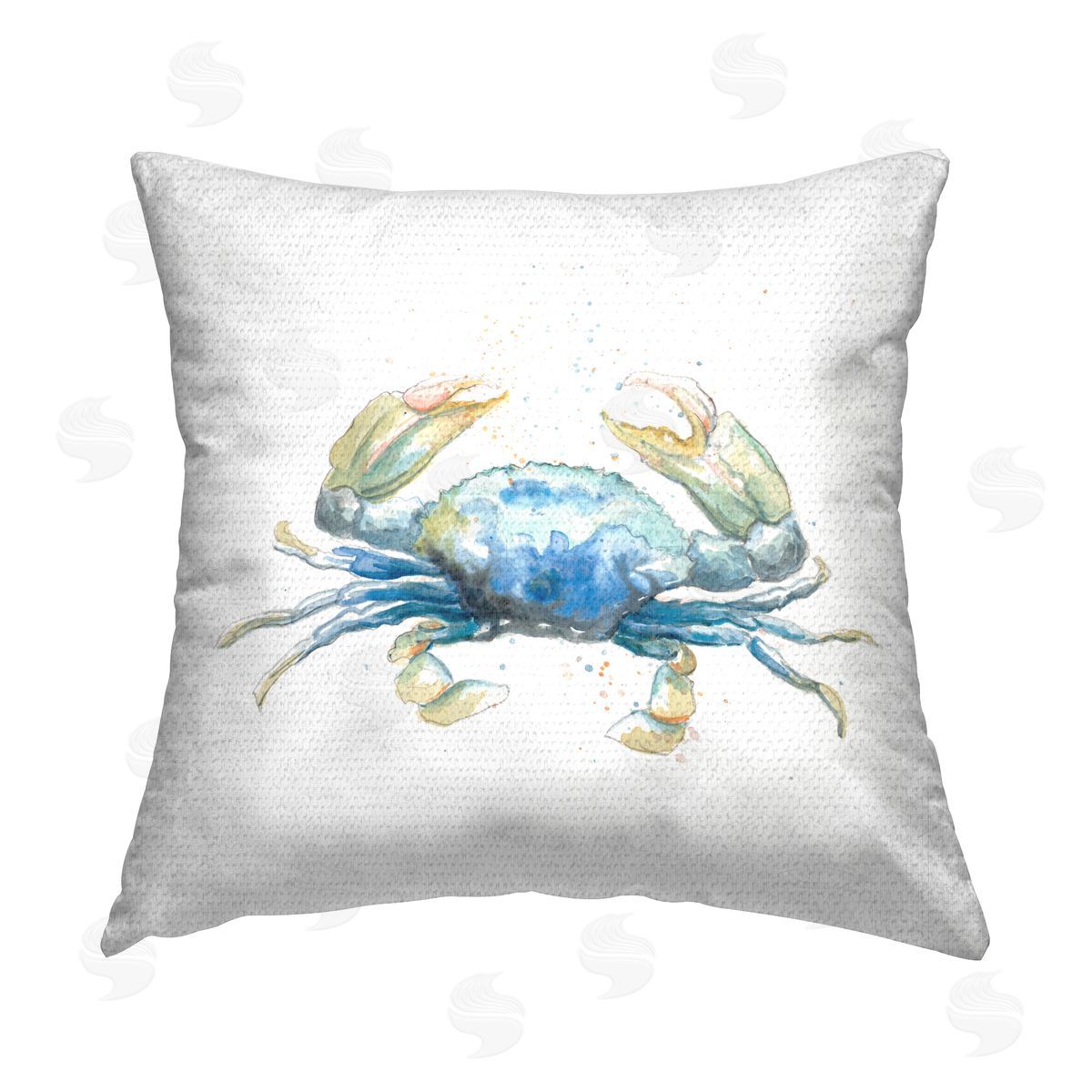 Patricia Pinto Modern Speckled Crab Outdoor Quick-Dry Polyester Printed Throw Pillow