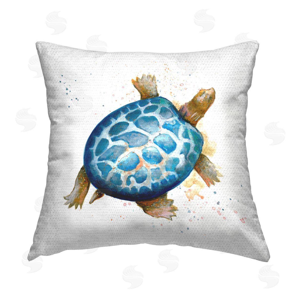 Patricia Pinto Modern Speckled Turtle Outdoor Quick-Dry Polyester Printed Throw Pillow