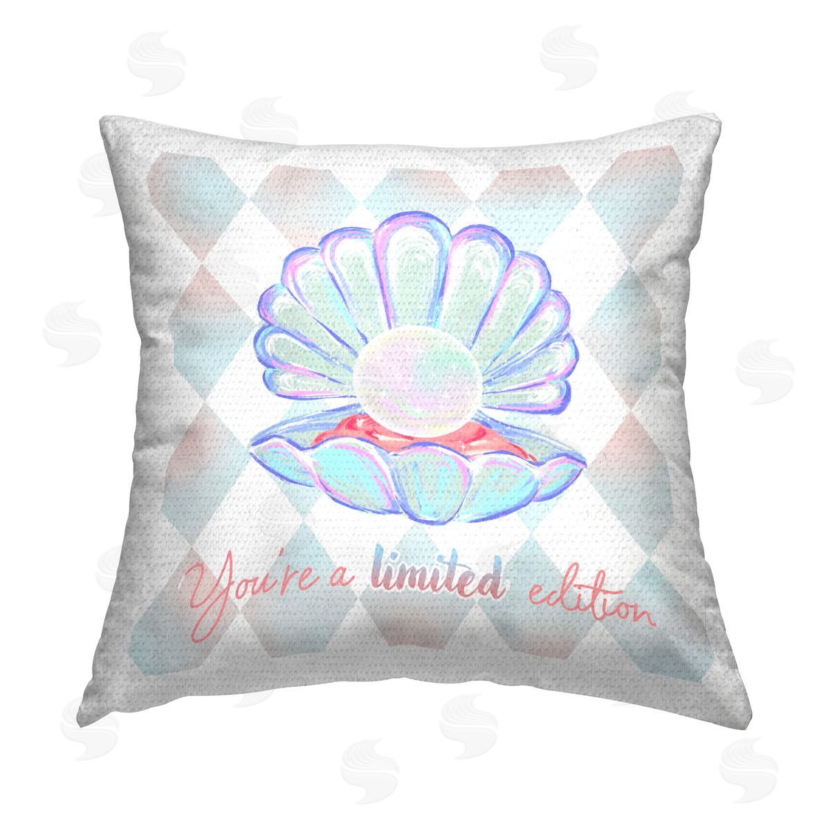 Ziwei Li Limited Edition Pearl Outdoor Quick-Dry Polyester Printed Throw Pillow