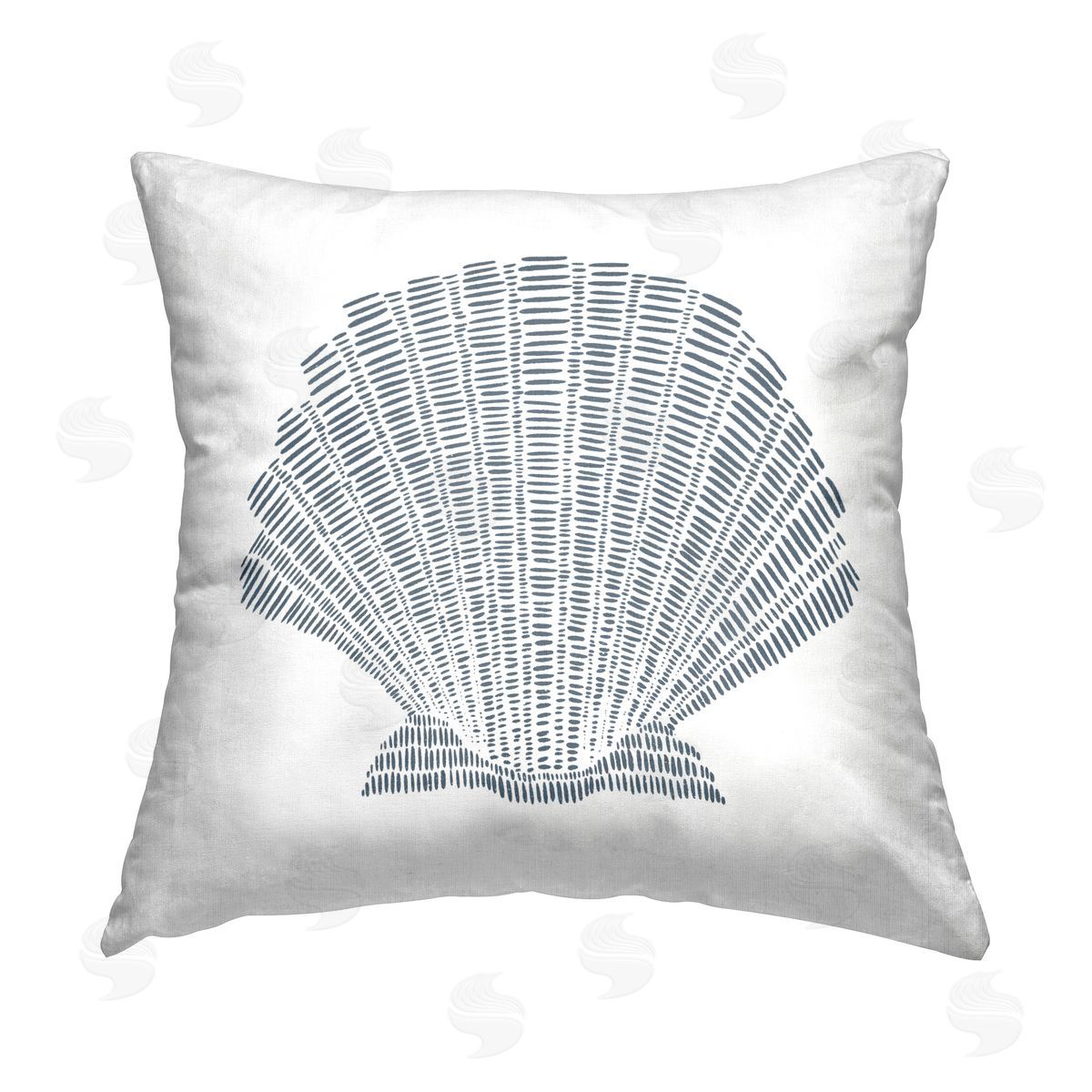 Jetty Home LLC Minimal Sea Shell Printed Plush Polyester Throw Pillow