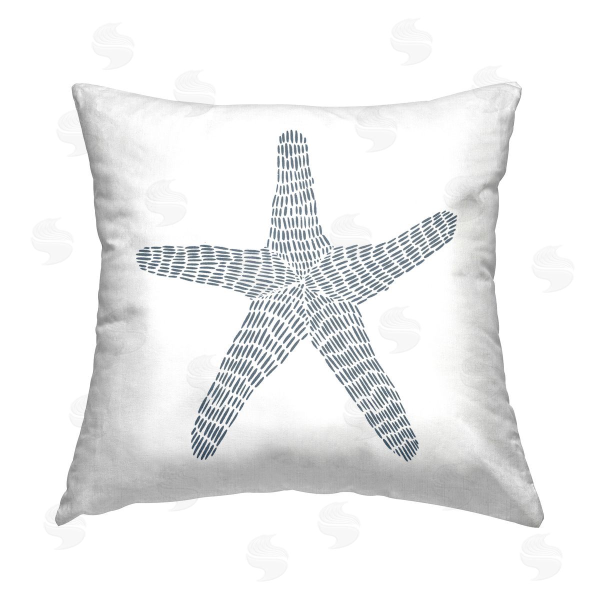 Jetty Home LLC Minimal Starfish on White Printed Plush Polyester Throw Pillow