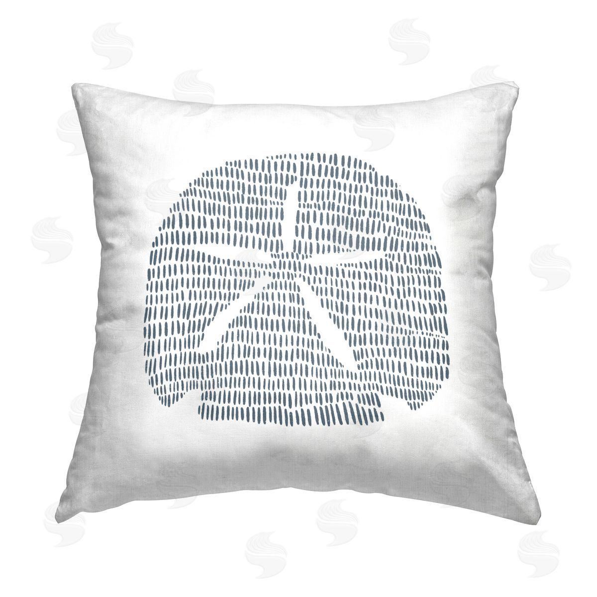 Jetty Home LLC Minimal Sand Dollar Printed Plush Polyester Throw Pillow
