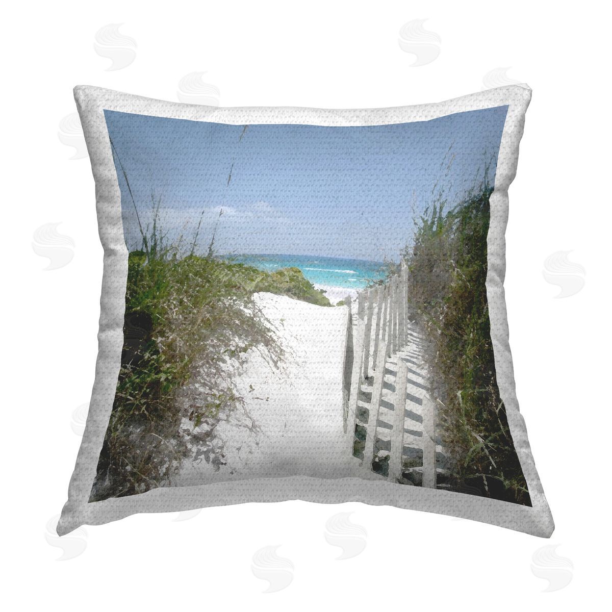 Noah Bay To The Sea Landscape Outdoor Quick-Dry Polyester Printed Throw Pillow