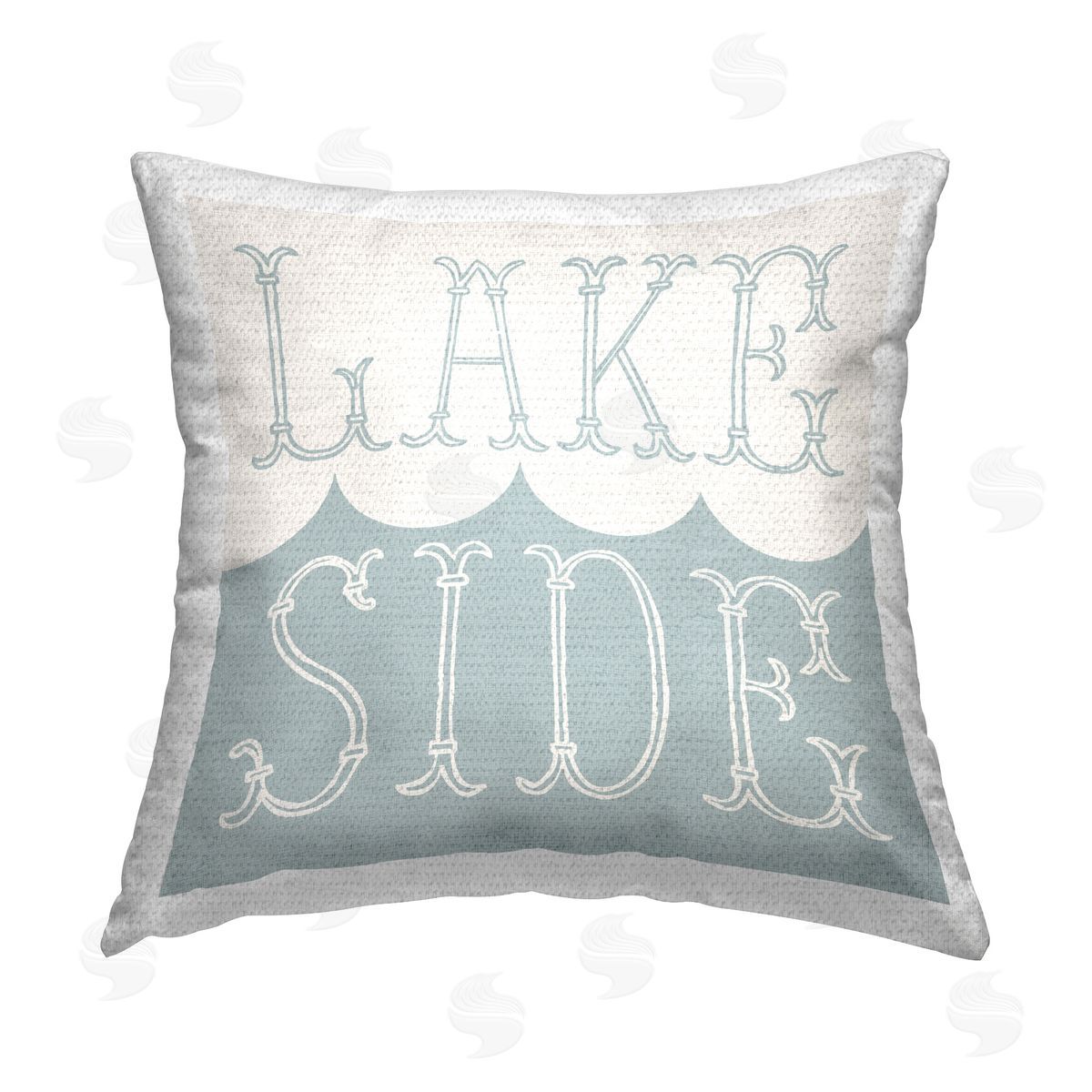 Stupell Studio Lake Side with Wave Outdoor Quick-Dry Polyester Printed Throw Pillow