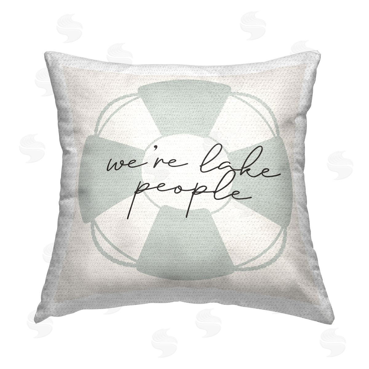 Stupell Studio We're Lake People Outdoor Quick-Dry Polyester Printed Throw Pillow