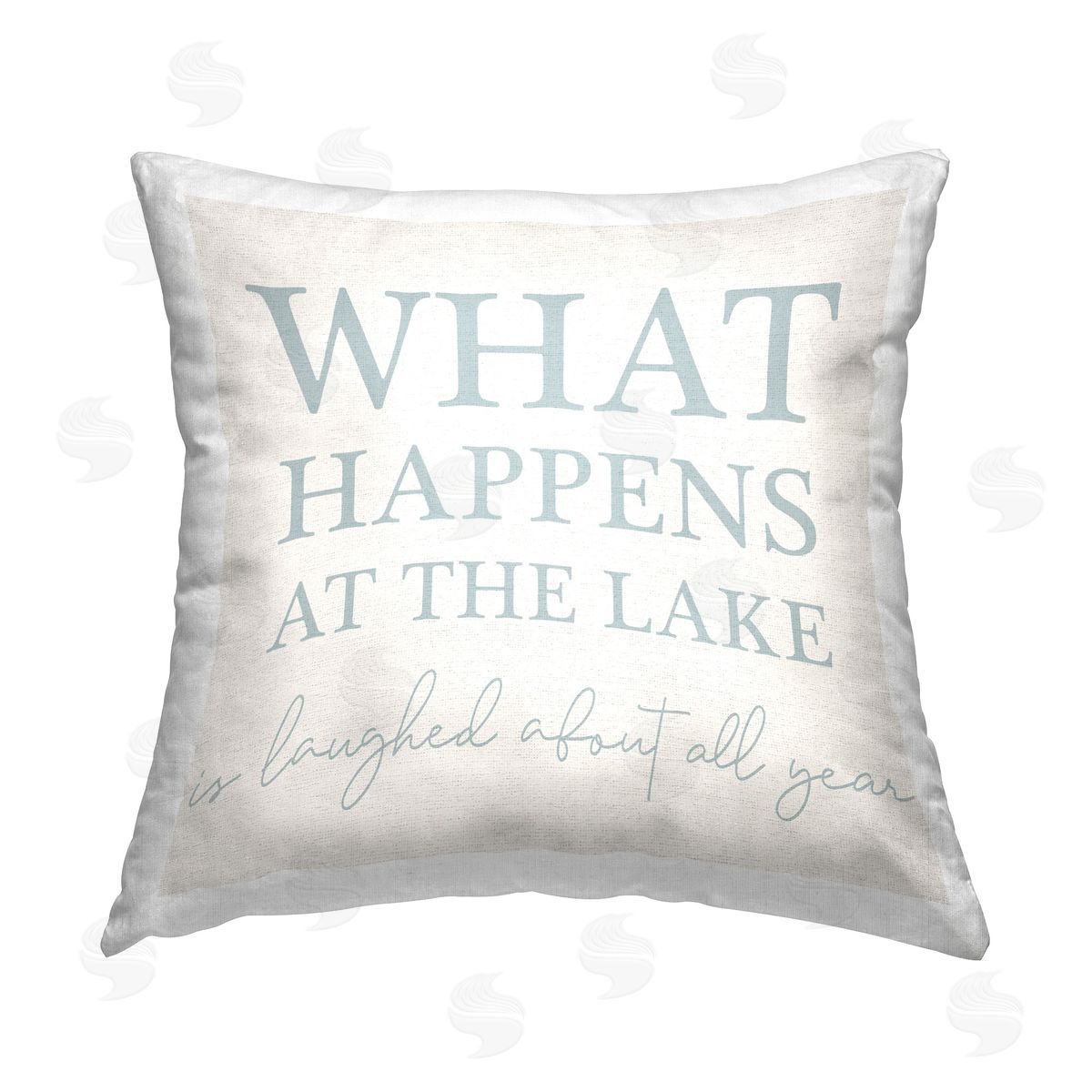 Stupell Studio What Happens At Lake Printed Plush Polyester Throw Pillow