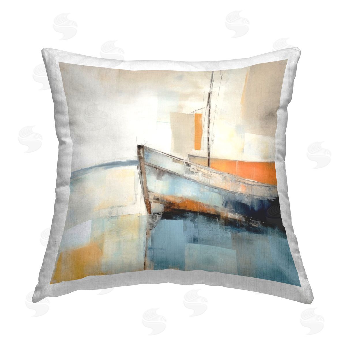 Irena Orlov Coastal Charm Expedition Printed Plush Polyester Throw Pillow