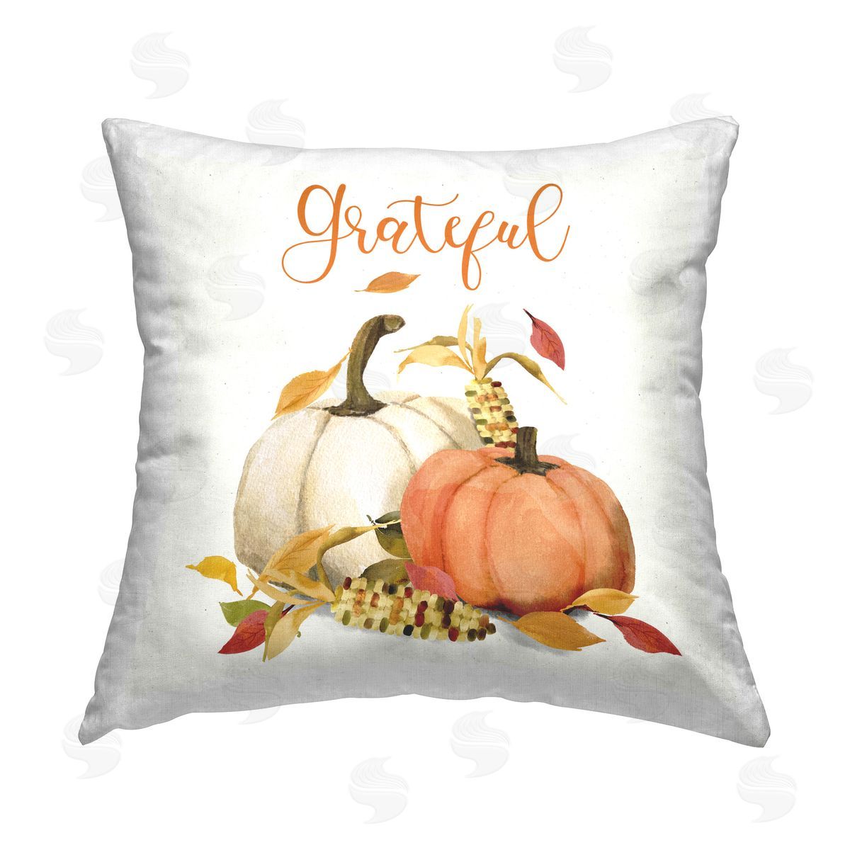 Deane Beesley Grateful Harvest Scene Printed Plush Polyester Throw Pillow