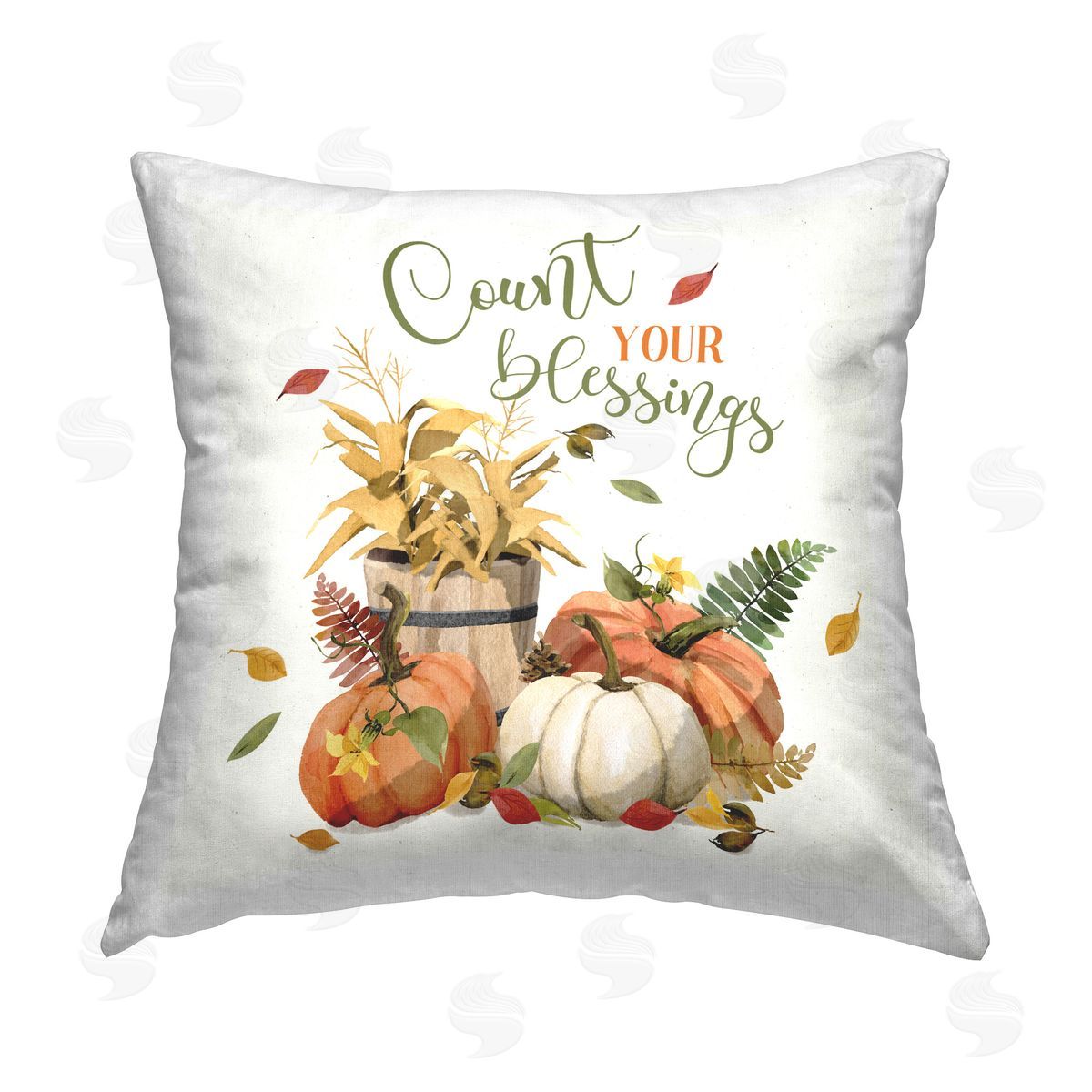 Deane Beesley Count Your Blessings Printed Plush Polyester Throw Pillow