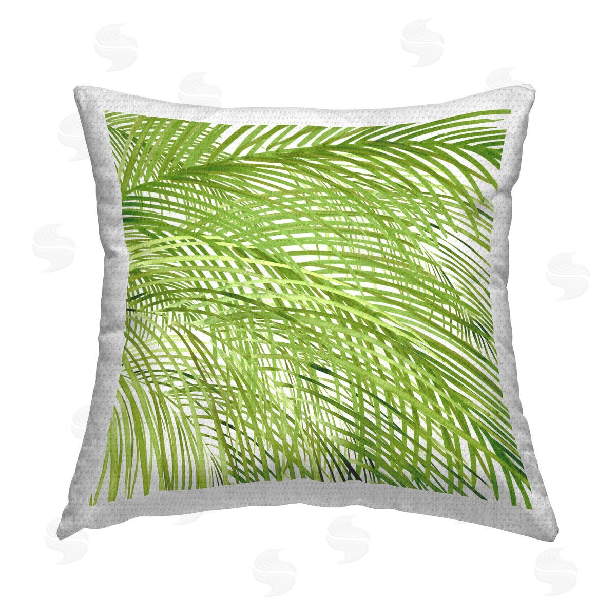 Sherri Buck Baldwin Palm Fronds Pattern Outdoor Quick-Dry Polyester Printed Throw Pillow