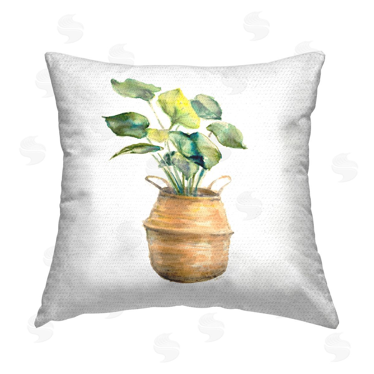 Lanie Loreth Plant In Pottery Outdoor Quick-Dry Polyester Printed Throw Pillow