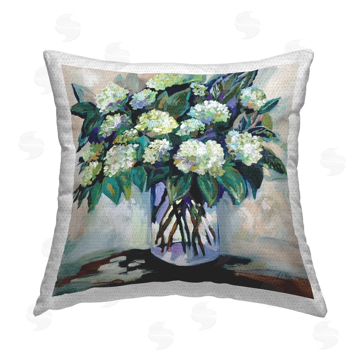 Jeanette Vertentes Full Jaimes Bouquet Outdoor Quick-Dry Polyester Printed Throw Pillow
