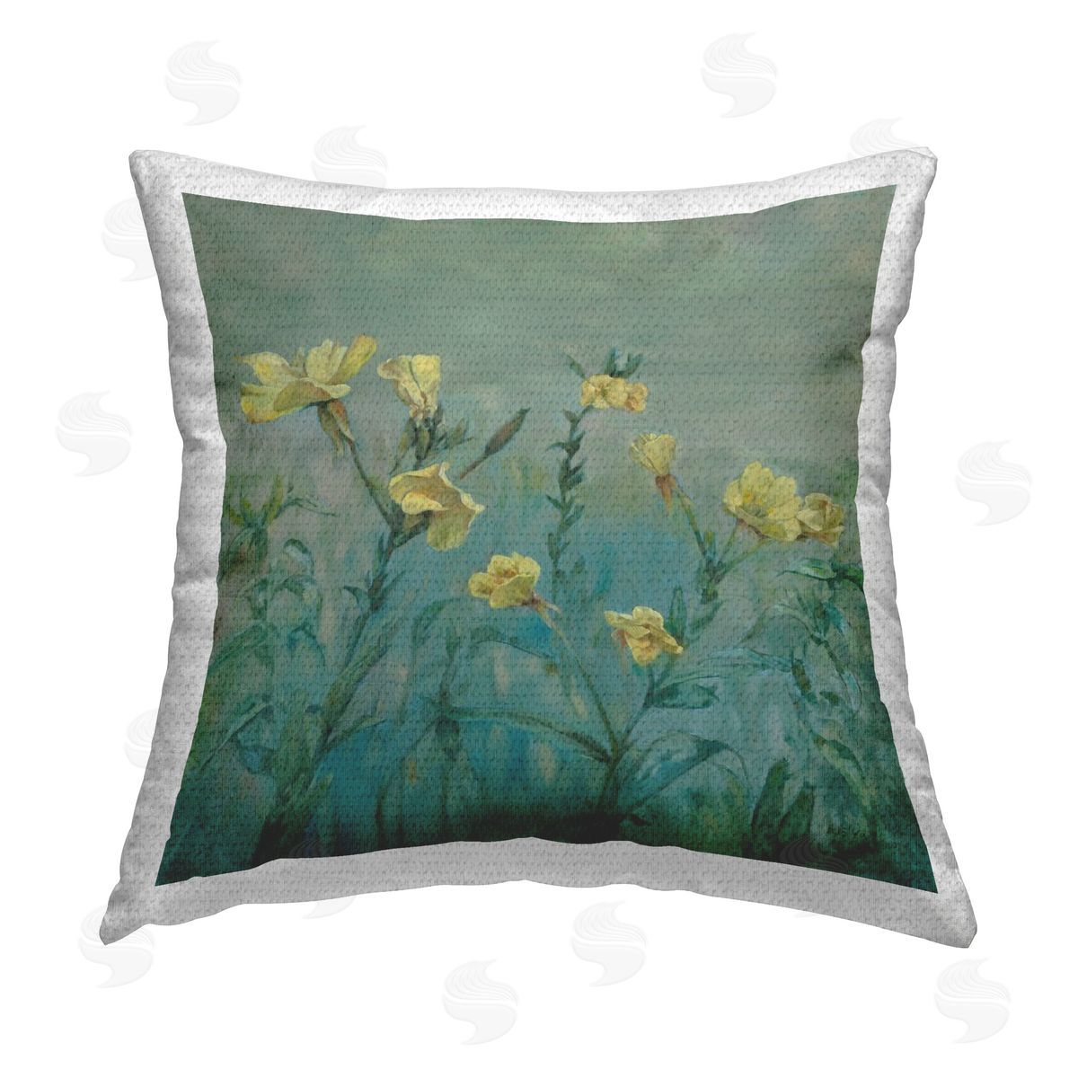 Graham Reynolds Buttercup Flower Field Outdoor Quick-Dry Polyester Printed Throw Pillow