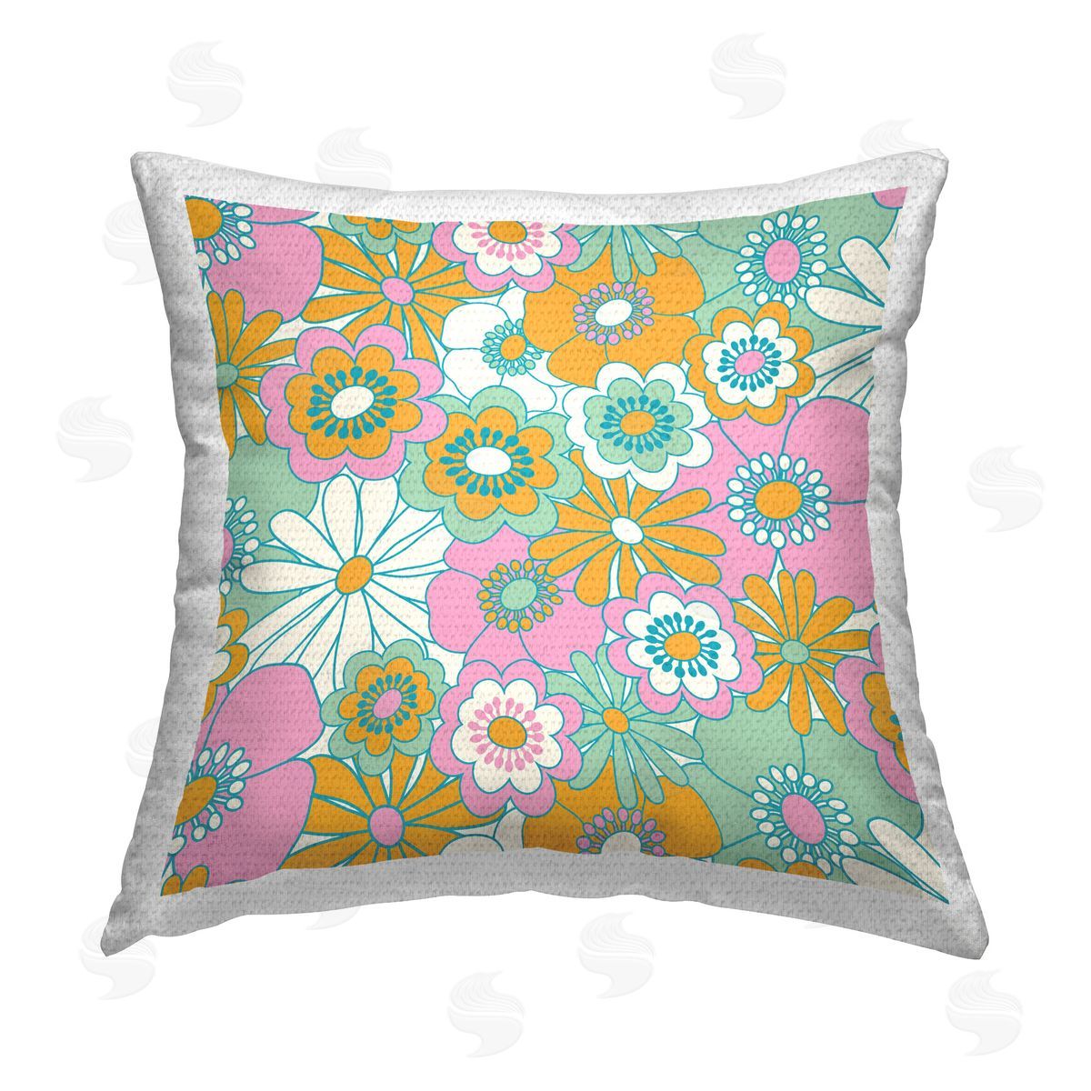 Carrie Cantwell Avant Garden Florals Outdoor Quick-Dry Polyester Printed Throw Pillow