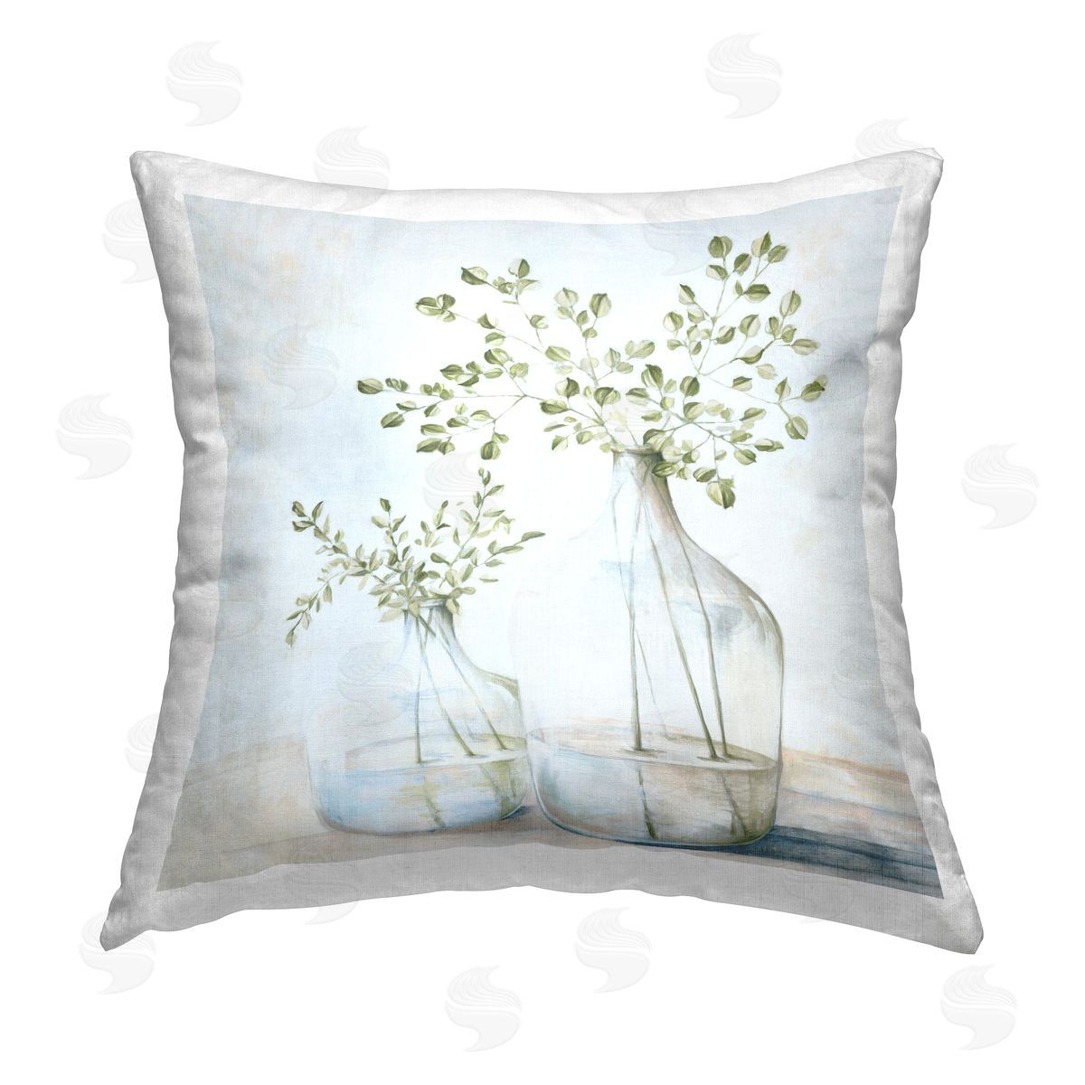 Dogwood Portfolio Charming Vase Still Life Printed Plush Polyester Throw Pillow