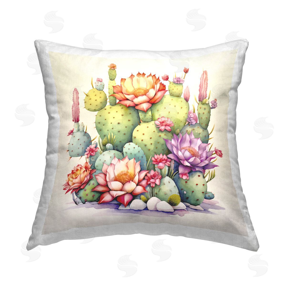Andrea Haase Desert Spring Blooms Printed Plush Polyester Throw Pillow