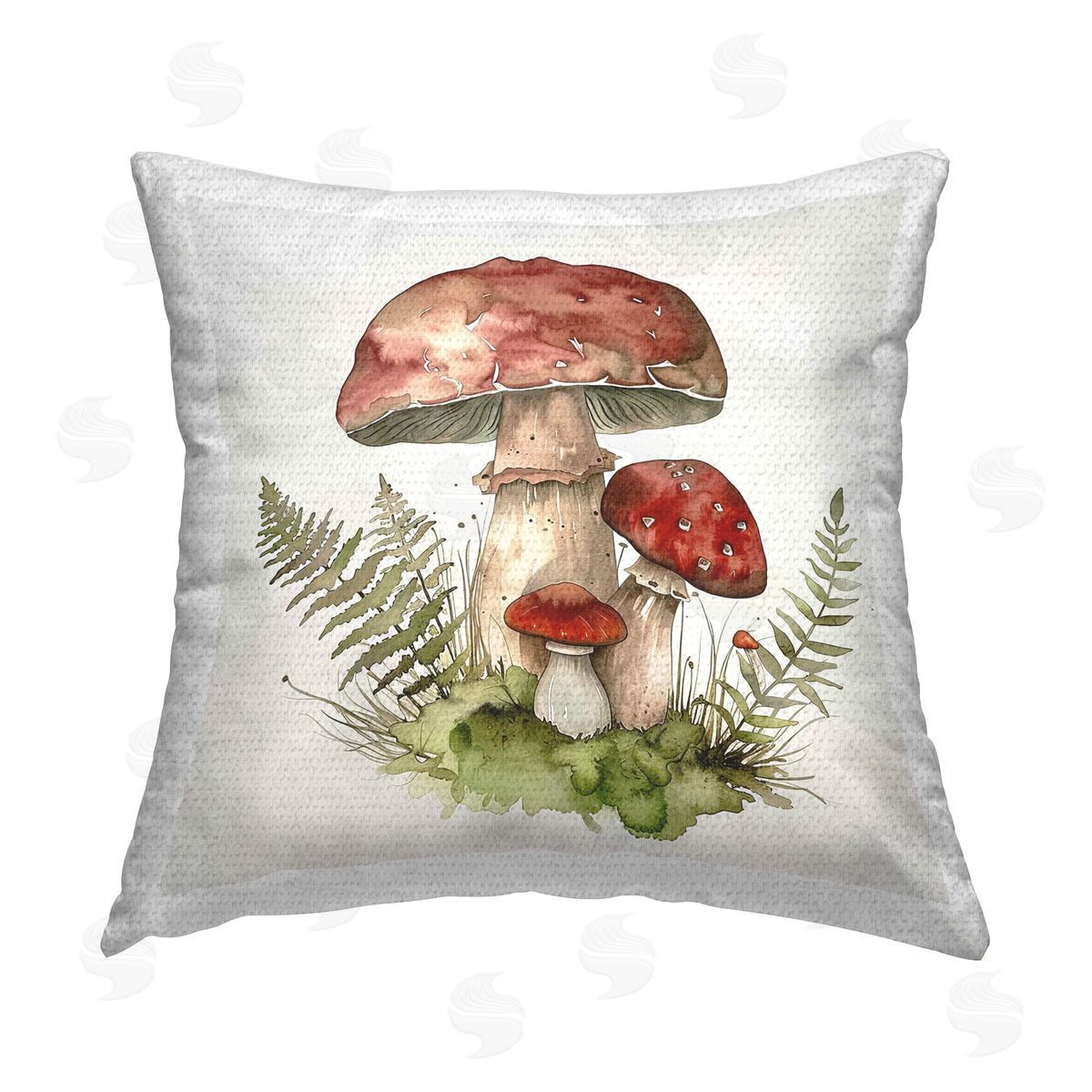 Lazar Studio Enchanted Forest Floor Outdoor Quick-Dry Polyester Printed Throw Pillow