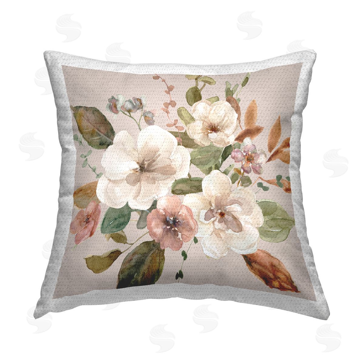Carol Robinson Belles Fleur Florals Outdoor Quick-Dry Polyester Printed Throw Pillow