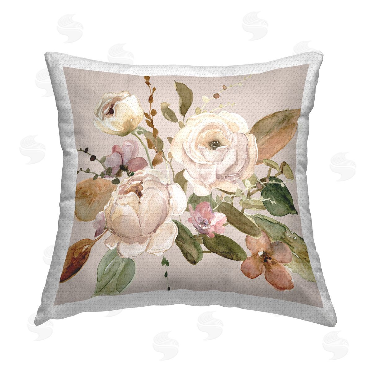 Carol Robinson Belles Fleur Flowers Outdoor Quick-Dry Polyester Printed Throw Pillow