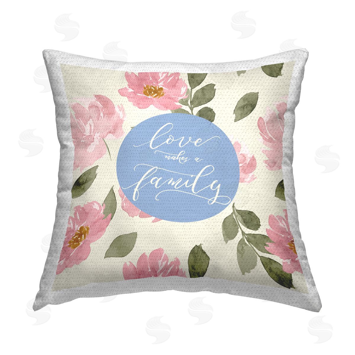 Lucille Price Love Makes Family Outdoor Quick-Dry Polyester Printed Throw Pillow