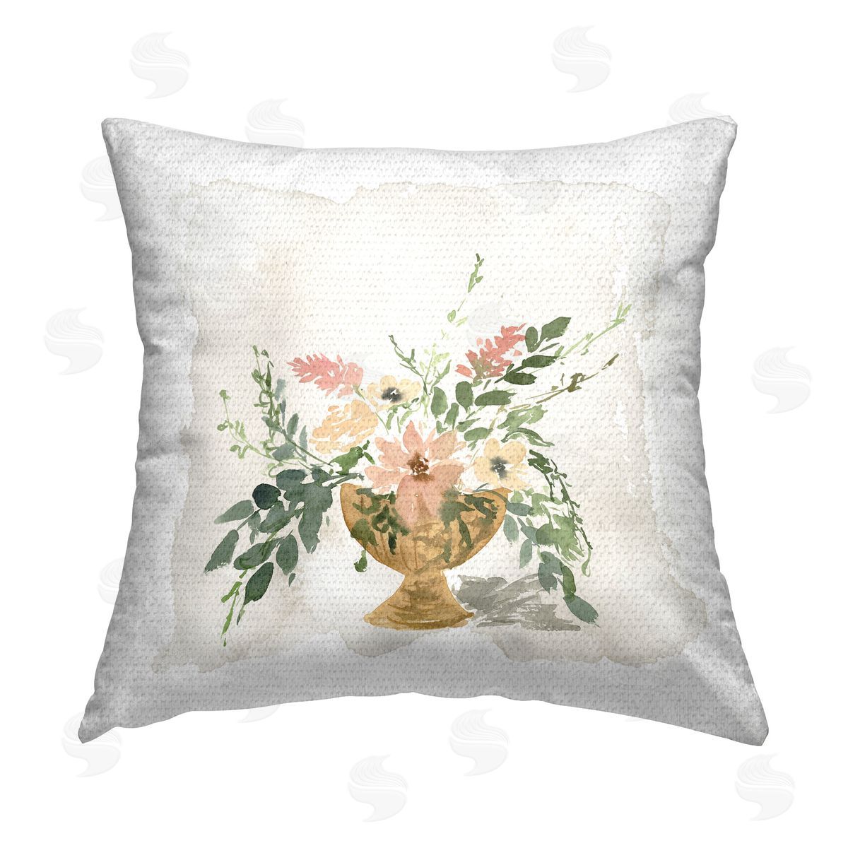 Lucille Price Sunday's Best Florals Outdoor Quick-Dry Polyester Printed Throw Pillow