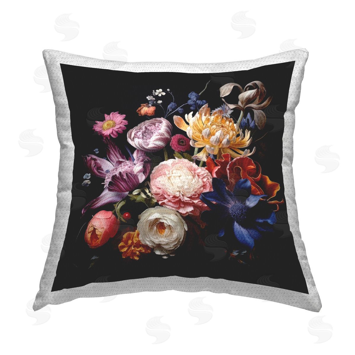 Lazar Studio Vintage Botanical Life Outdoor Quick-Dry Polyester Printed Throw Pillow