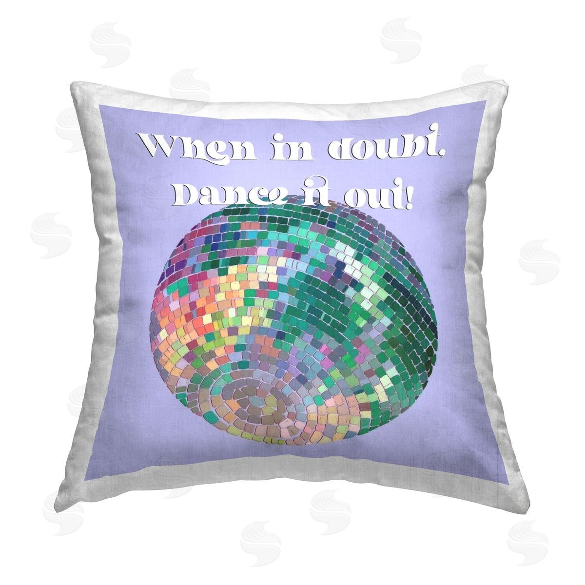 Regina Moore Dance It Out Phrase Printed Plush Polyester Throw Pillow