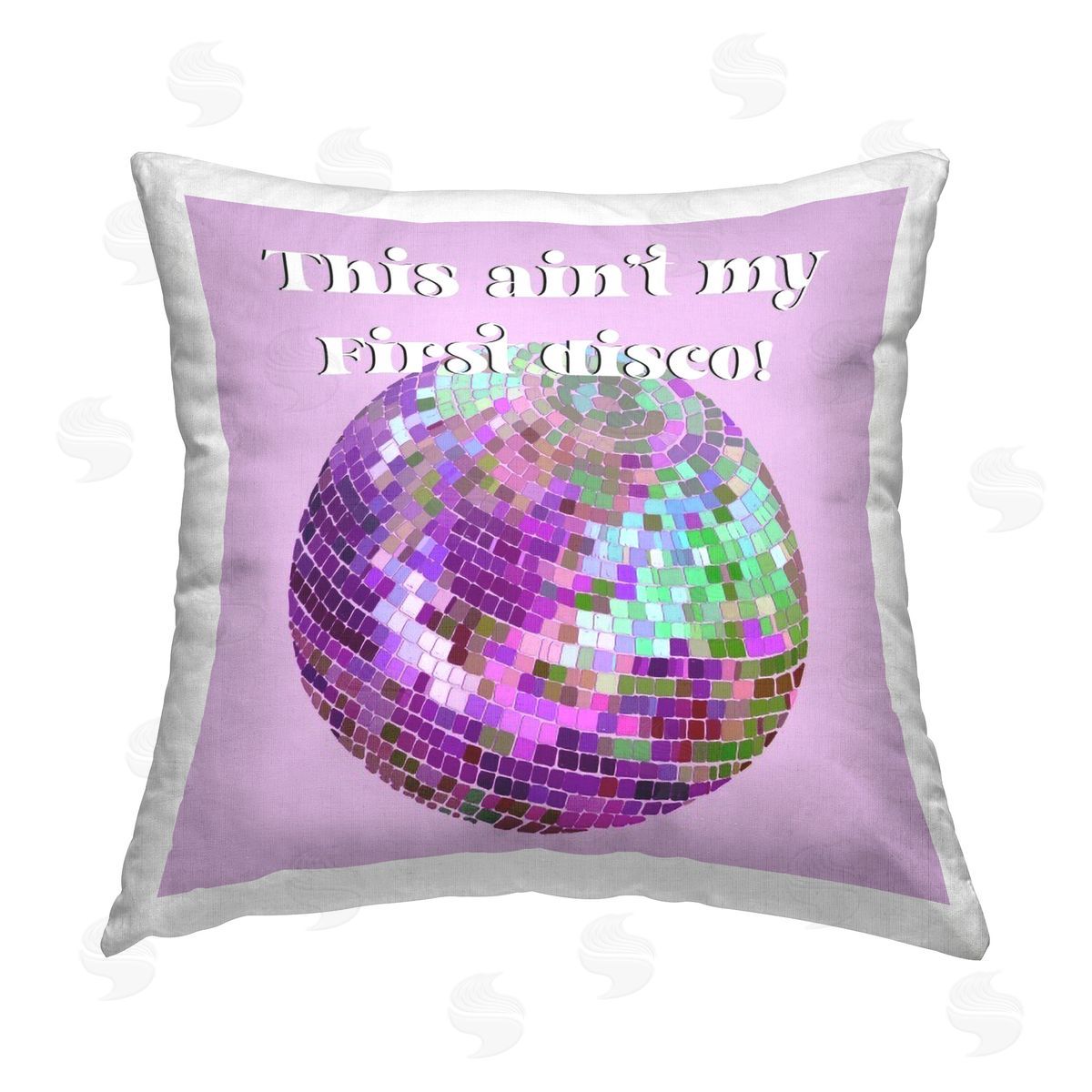 Regina Moore Ain't My First Disco Printed Plush Polyester Throw Pillow