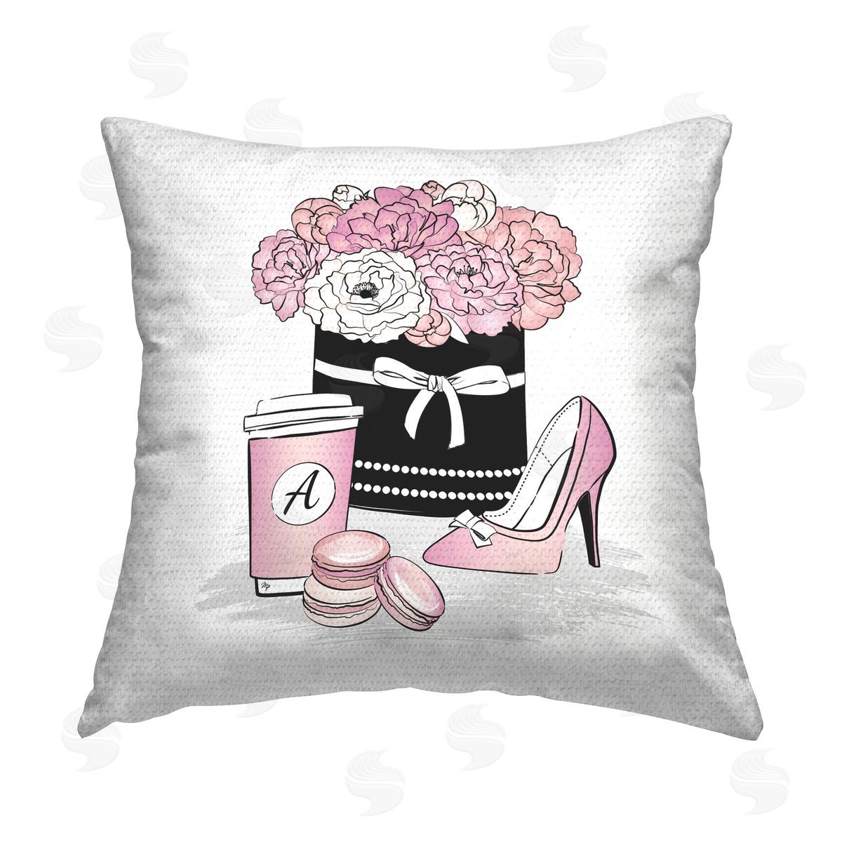 Martina Pavlova Pink Life Accessories Outdoor Quick-Dry Polyester Printed Throw Pillow