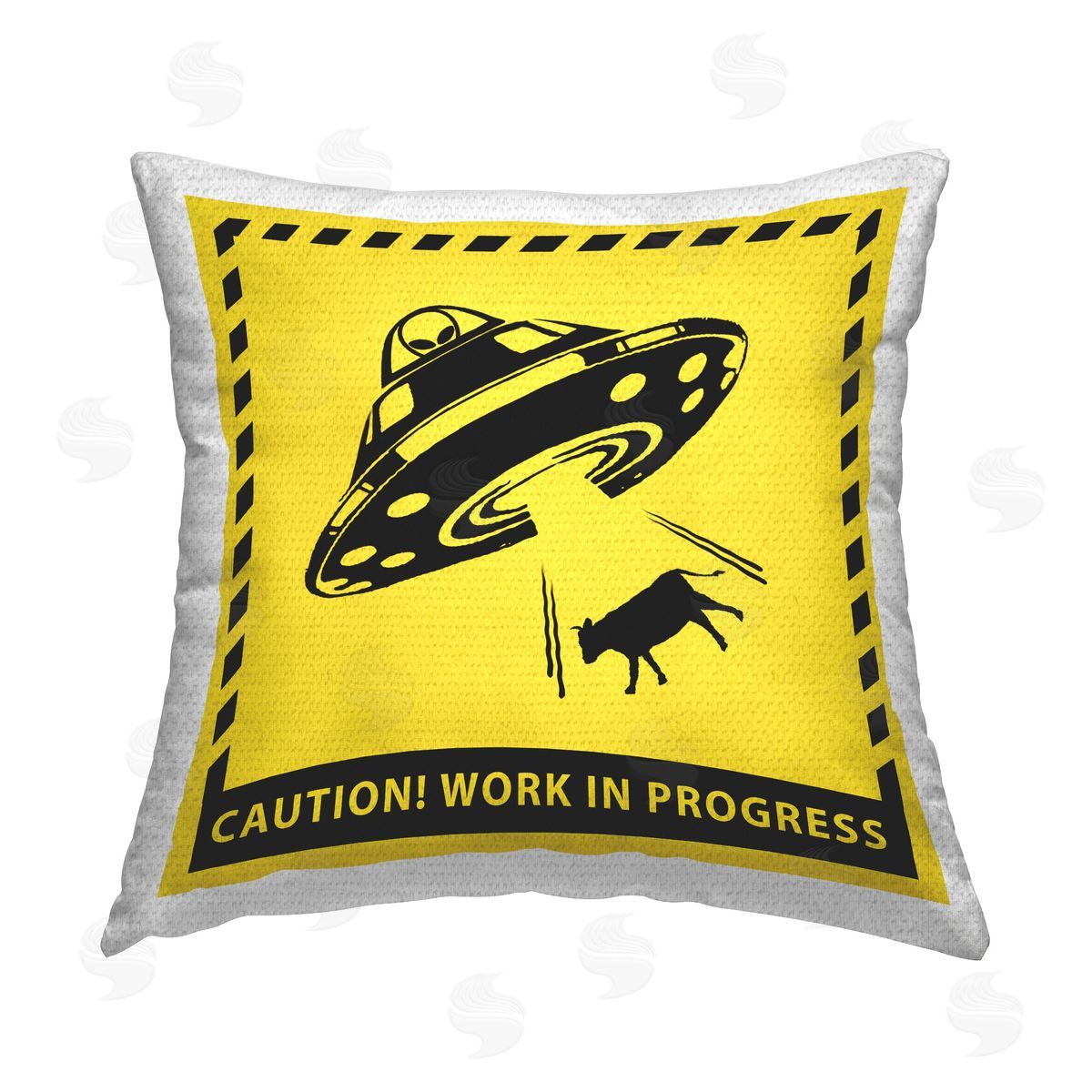 Ziwei Li Work In Progress UFO Outdoor Quick-Dry Polyester Printed Throw Pillow