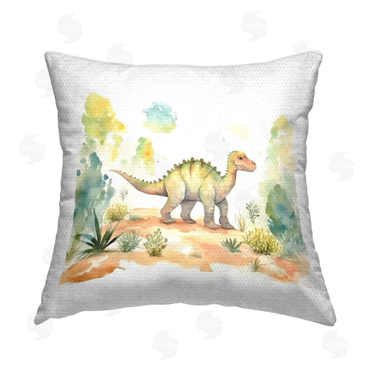 Lazar Studio Roaring Jurassic World Outdoor Quick-Dry Polyester Printed Throw Pillow