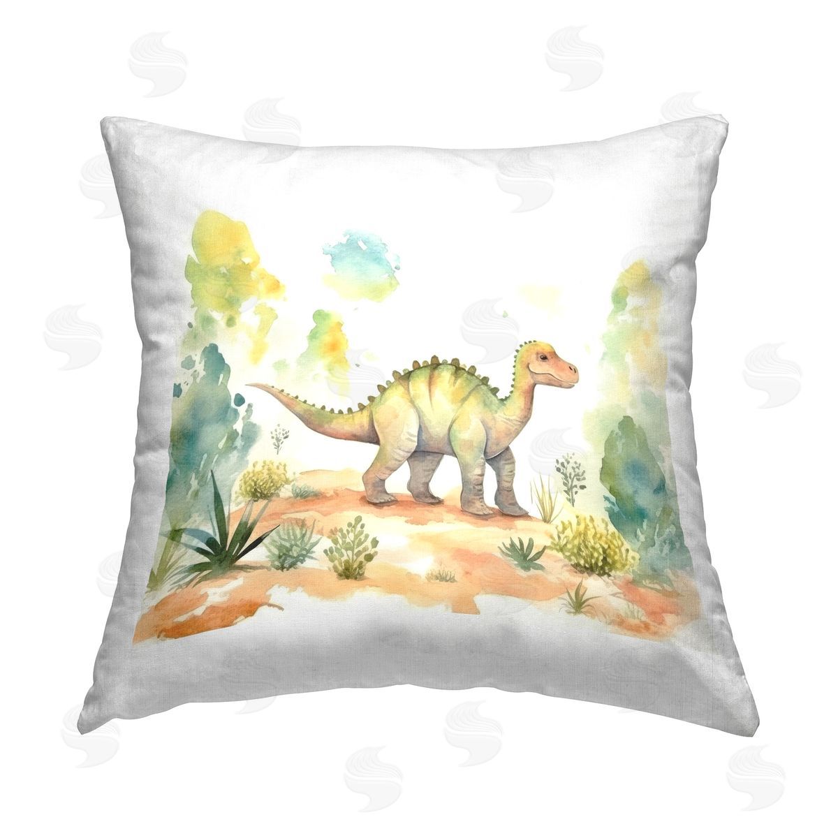 Lazar Studio Roaring Jurassic World Printed Plush Polyester Throw Pillow