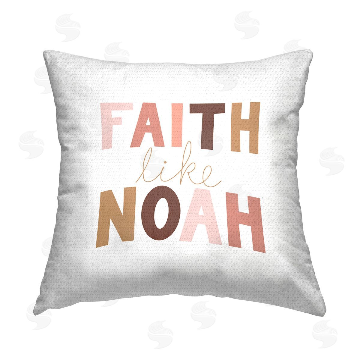 Tara Moss Faith Like Noah Girl's Outdoor Quick-Dry Polyester Printed Throw Pillow