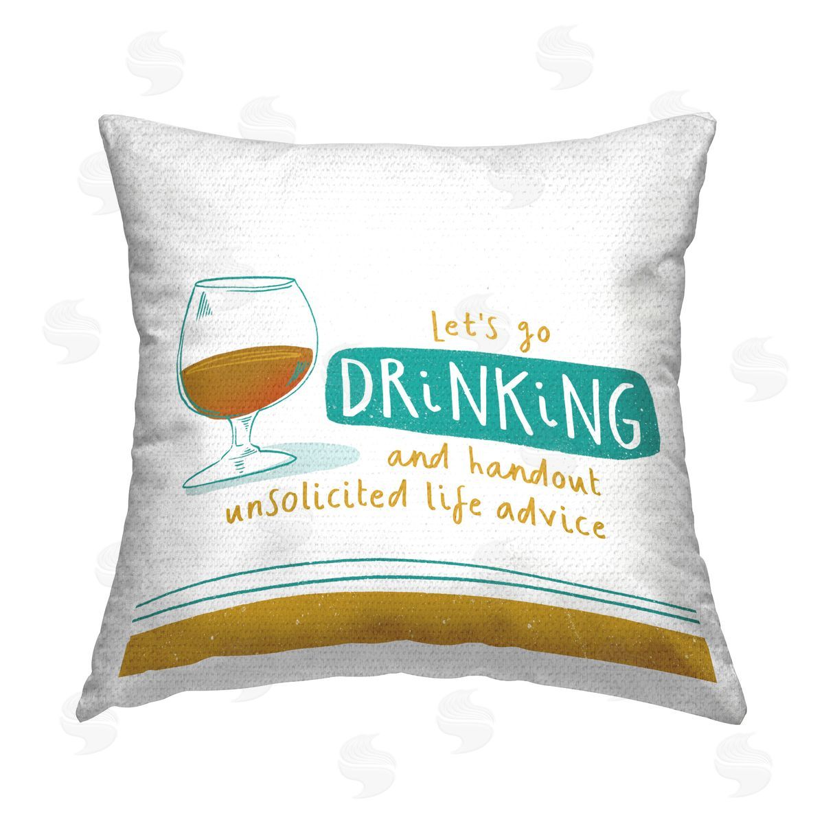 Courtney Morgenstern Unsolicited Life Advice Outdoor Quick-Dry Polyester Printed Throw Pillow