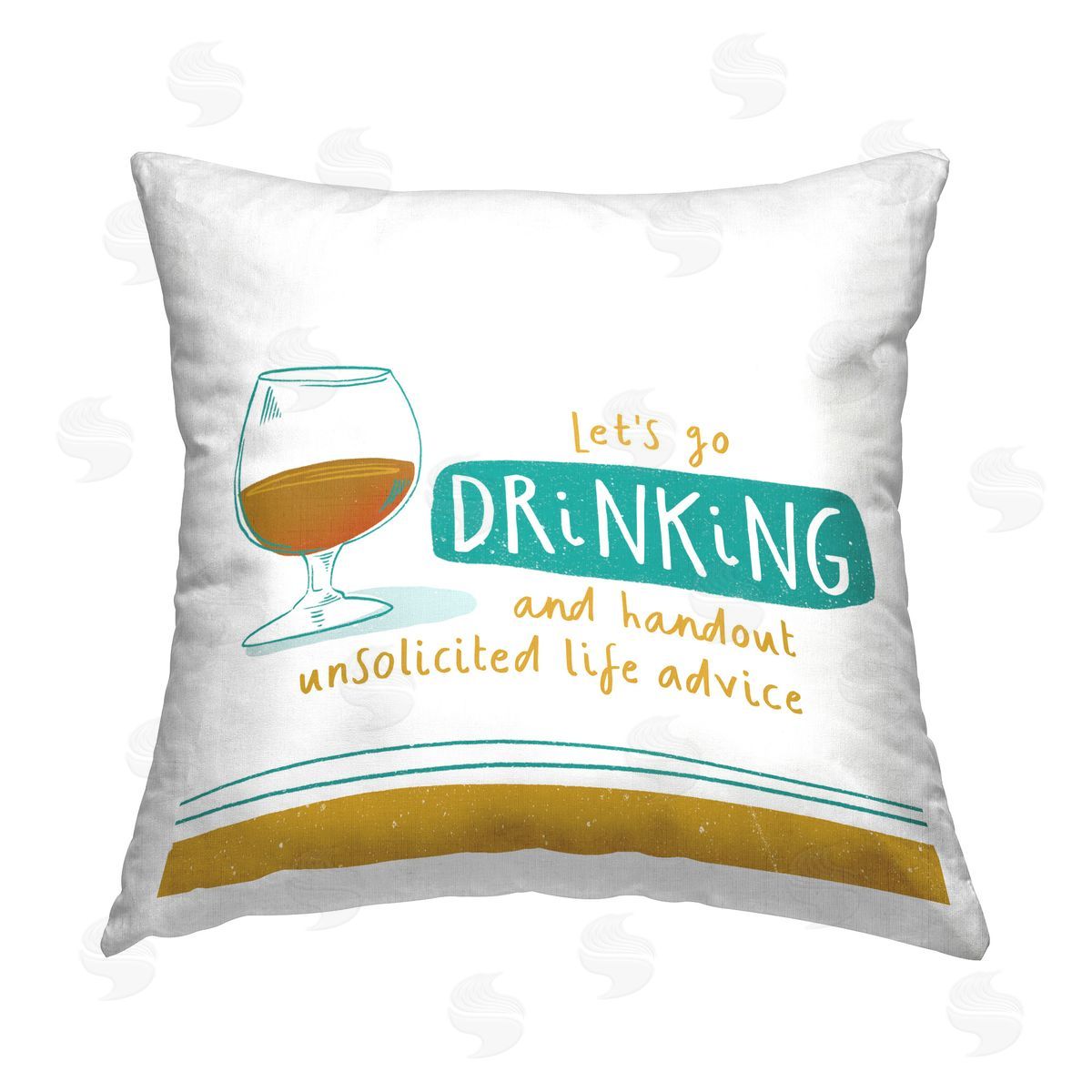 Courtney Morgenstern Unsolicited Life Advice Printed Plush Polyester Throw Pillow