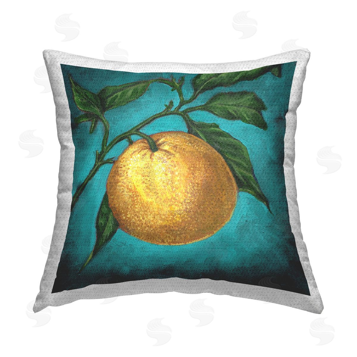 Connie Resch Citrus Fruit on Branch Outdoor Quick-Dry Polyester Printed Throw Pillow