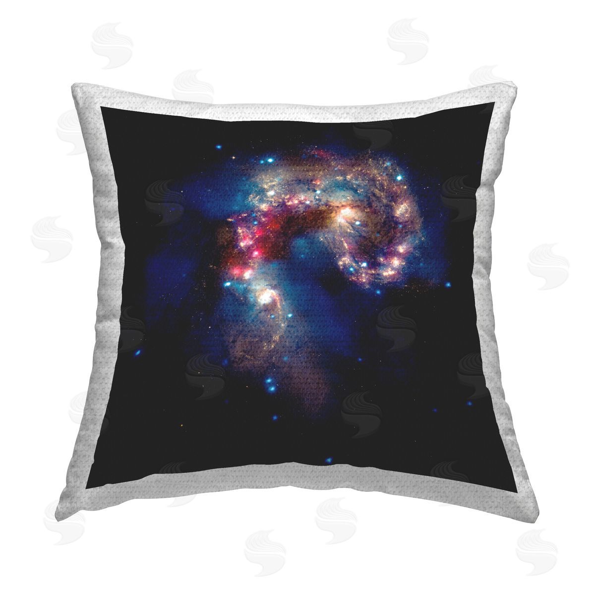 Wild Apple Portfolio Vivid Nebula Galaxy Outdoor Quick-Dry Polyester Printed Throw Pillow