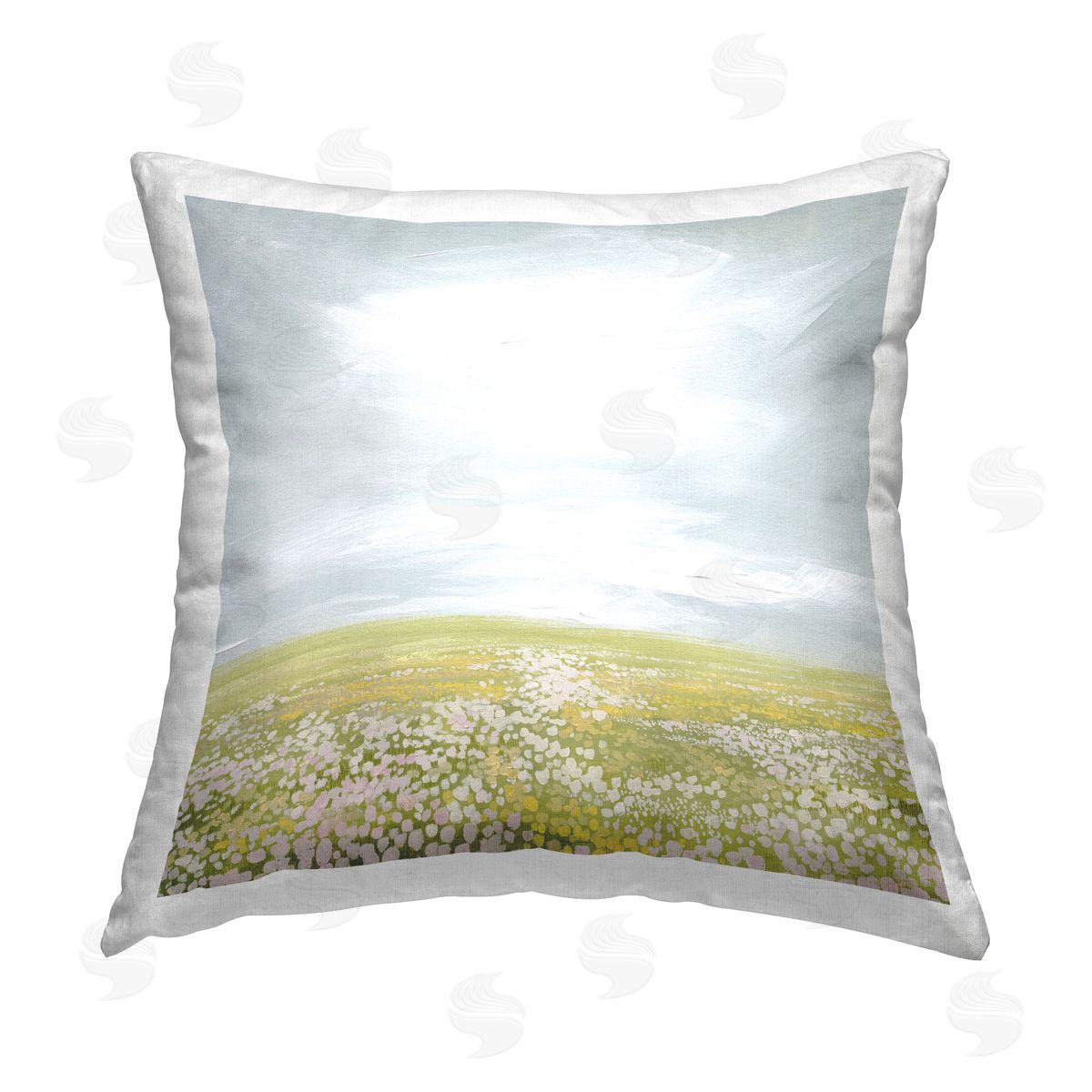 Grace Popp Vast Spring Meadow Printed Plush Polyester Throw Pillow