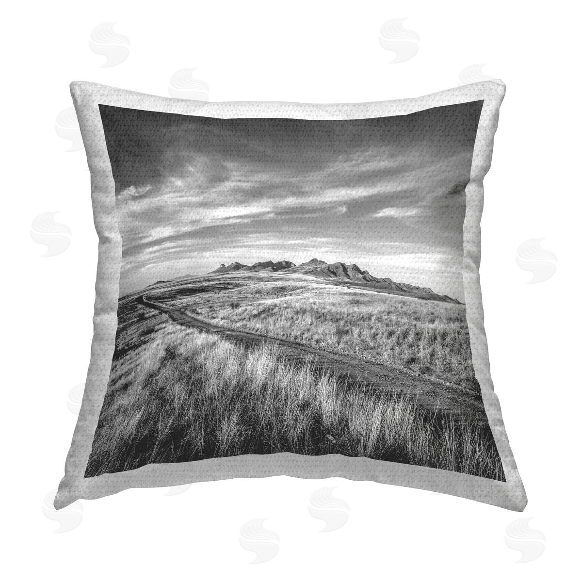 Murray Bolesta Deserted Path Landscape Outdoor Quick-Dry Polyester Printed Throw Pillow