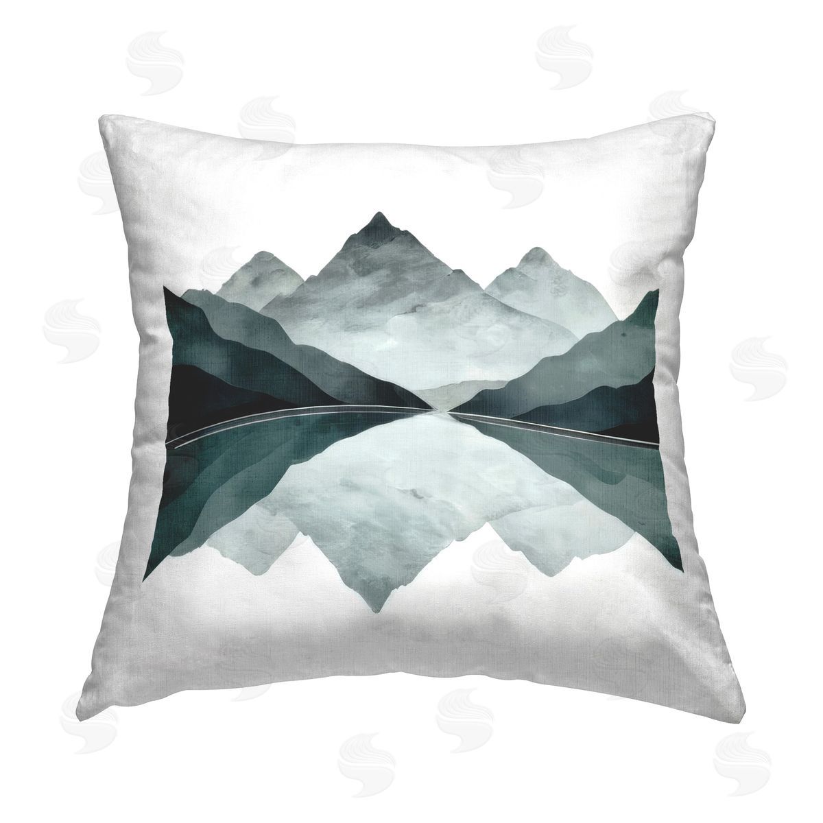 Denise Dundon Earth & Water Landscape Printed Plush Polyester Throw Pillow