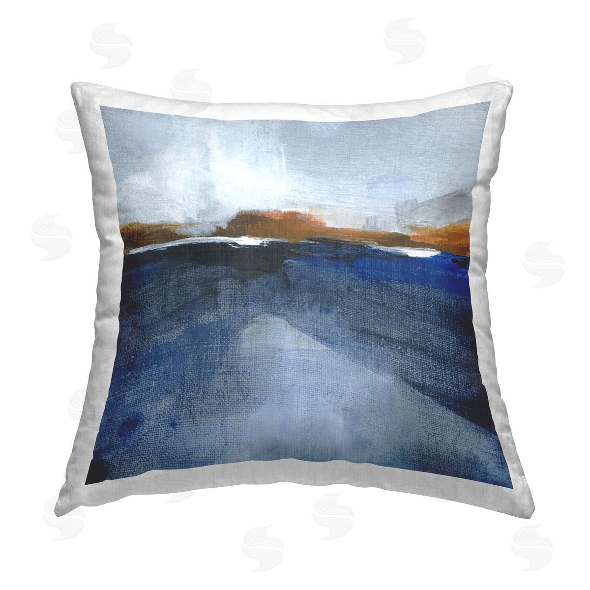 M. Gloria Hunter Ocean Cliffs Impression Printed Plush Polyester Throw Pillow