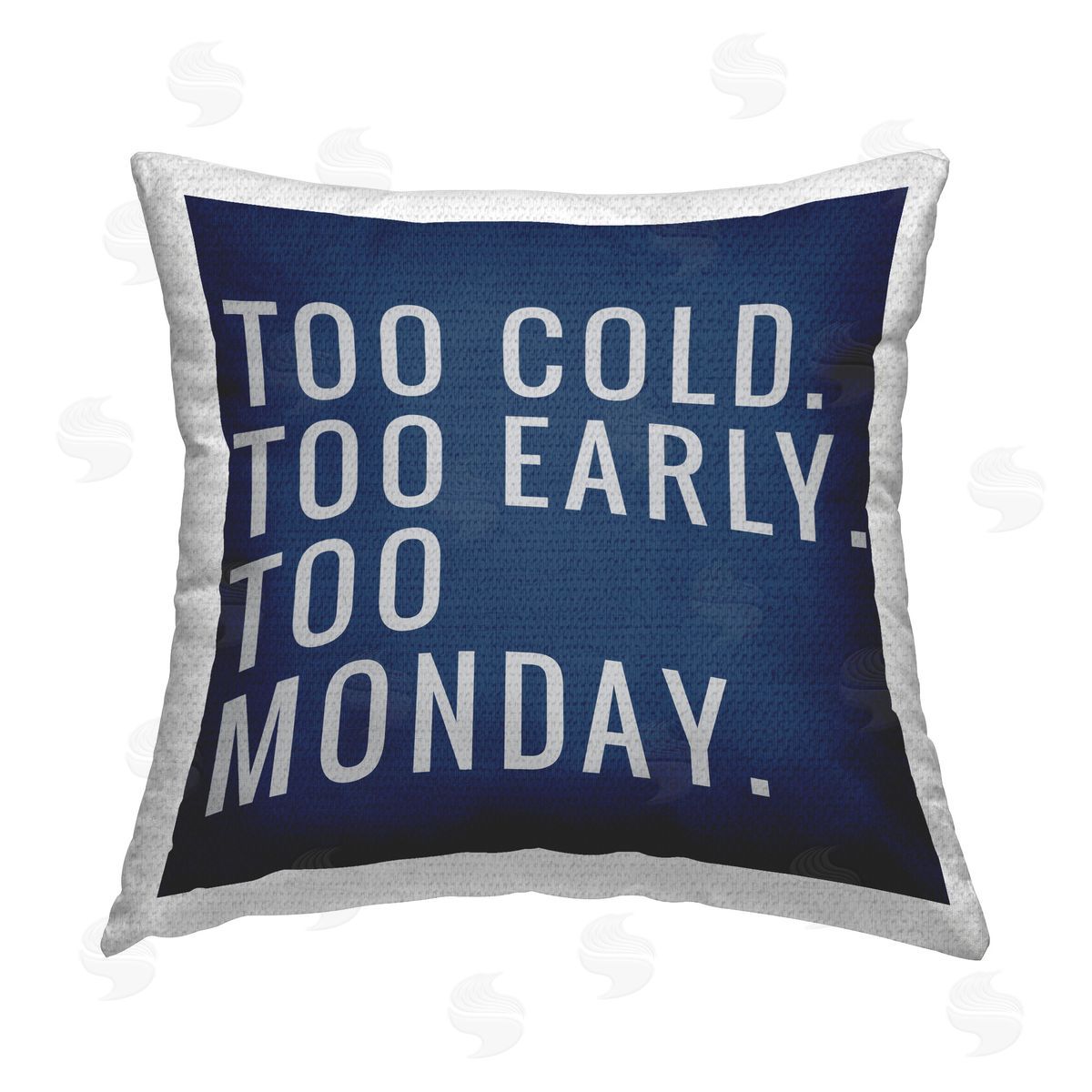 SD Graphics Studio Too Monday Phrase Outdoor Quick-Dry Polyester Printed Throw Pillow